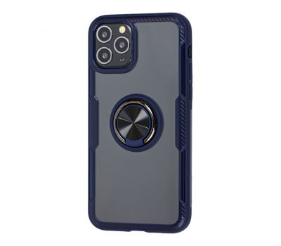 Чохол для iPhone 11 Pro Max Deen CrystalRing із кільцем темно-синій 3224696