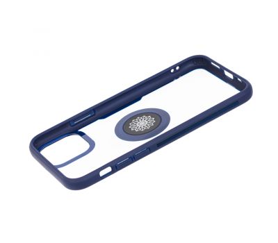 Чохол для iPhone 11 Pro Max Deen CrystalRing із кільцем темно-синій 3224698