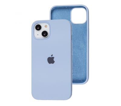 Чохол для iPhone 13 / 14 Square Full silicone блакитний / lilac blue