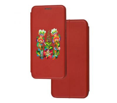 Чохол-книжка Samsung Galaxy A03s (A037) з малюнком квітучий Тризуб