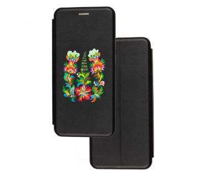 Чохол-книжка Samsung Galaxy A03s (A037) з малюнком квітучий Тризуб