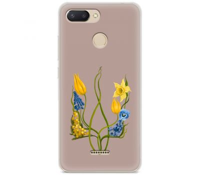 Чохол для Xiaomi Redmi 6 MixCase патріотичні квіти у формі герба