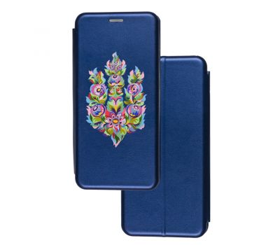 Чохол-книжка Samsung Galaxy A22 / M32 з малюнком квітковий Тризуб