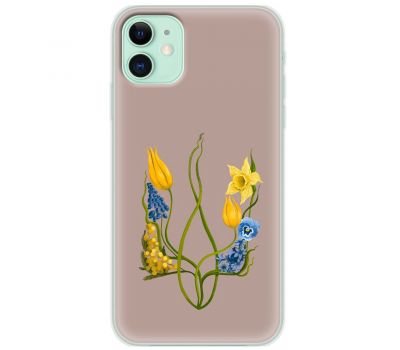 Чохол для iPhone 12 Патріотичні квіти у формі герба