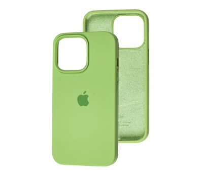 Чохол для iPhone 13 Pro Square Full silicone зелений / mint