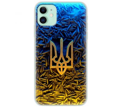 Чохол для iPhone 12 MixCase патріотичні Тризум серед куль