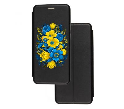 Чохол-книжка Samsung Galaxy M20 (M205) з малюнком жовто-сині квіти