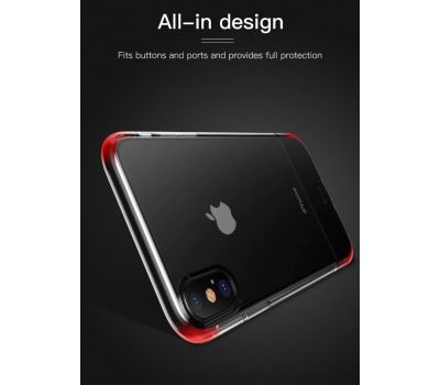 Чохол Baseus half to half soft для iPhone Xs Max червоний 3235581