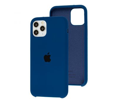 Чохол Silicone для iPhone 11 Pro case синій кобальт