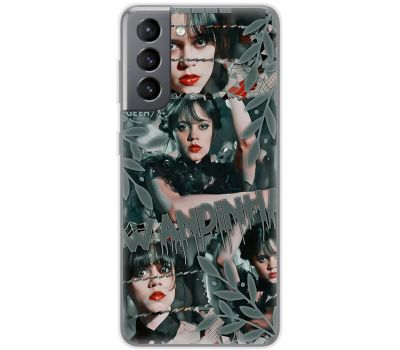 Чохол для Samsung Galaxy S21 FE (G990) Mixcase Венздей колаж танець