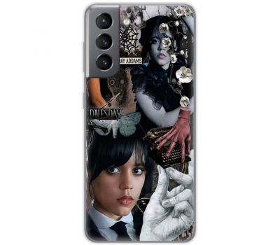 Чохол для Samsung Galaxy S21 FE (G990) Mixcase Венздей колаж друкована