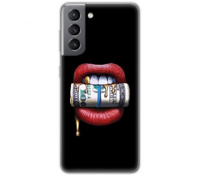 Чохол для Samsung Galaxy S21 FE (G990) MixCase гроші lips