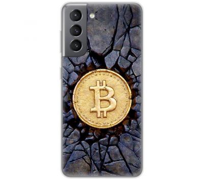 Чохол для Samsung Galaxy S21 FE (G990) MixCase гроші bitcoin