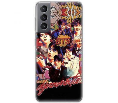 Чохол для Samsung Galaxy S21 FE (G990) MixCase BTS комікс