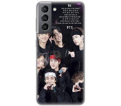 Чохол для Samsung Galaxy S21 FE (G990) MixCase BTS текст пісні