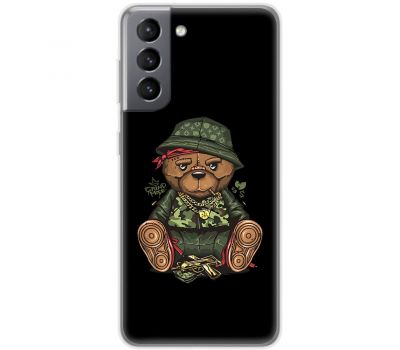 Чохол для Samsung Galaxy S21 FE (G990) MixCase гроші angry bear