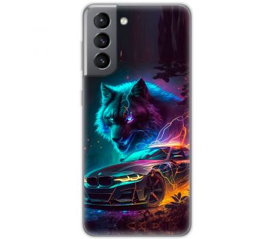 Чохол для Samsung Galaxy S21 FE (G990) MixCase машини bmw вовк