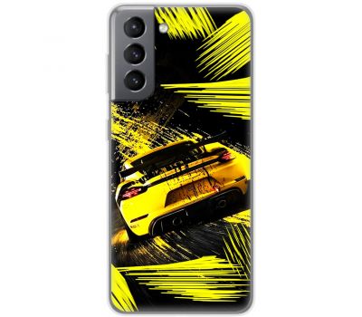 Чохол для Samsung Galaxy S21 FE (G990) MixCase машини жовта машина