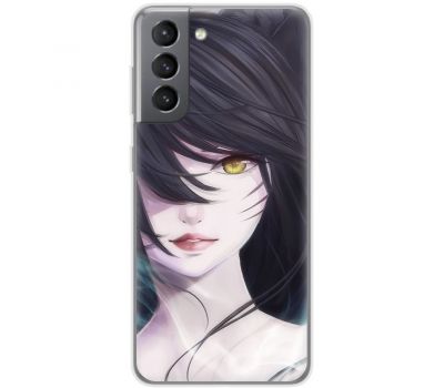 Чохол з аніме для Samsung Galaxy S21 FE (G990) Mixcase дівчинка із золотими очима