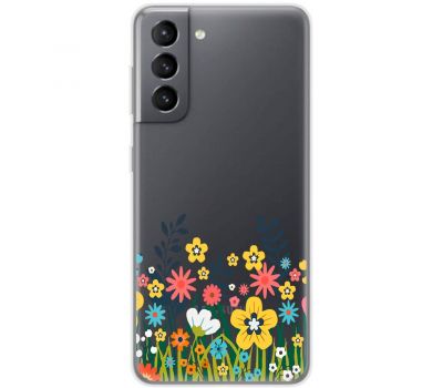 Чохол для Samsung Galaxy S21 FE (G990) Mixcase квіткове поле