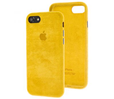 Чохол для iPhone 7/8 Alcantara 360 жовтий