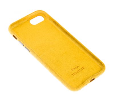 Чохол для iPhone 7/8 Alcantara 360 жовтий 3247209