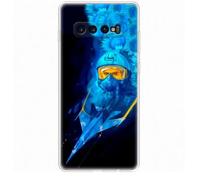 Чохол для Samsung Galaxy S10+ (G975) MixCase патріотичні ас і соняшники