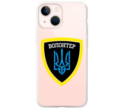 Чохол для iPhone 14 MixCase волонтер Герб