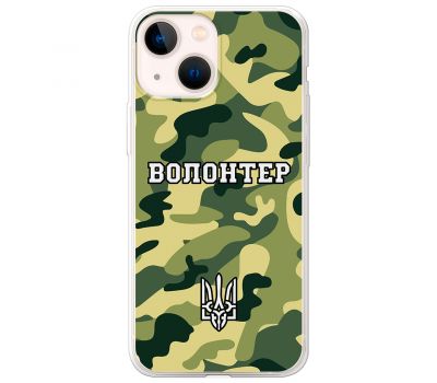 Чохол для iPhone 14 MixCase волонтер камуфляж