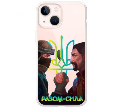 Чохол для iPhone 14 MixCase волонтер разом сила