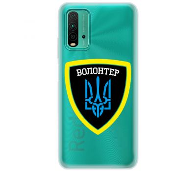 Чохол для Xiaomi Redmi 9T MixCase волонтер Герб