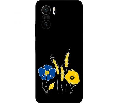 Чохол для Xiaomi Poco F3 MixCase патріотичні квіти україни