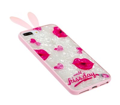 Чохол для iPhone 7 Plus / 8 Plus Blood of Jelly Rabbit ears "kiss day" 3254803
