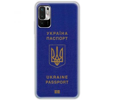 Чохол для Xiaomi Redmi Note 10 5G / Poco M3 Pro MixCase патріотичні Україна паспорт