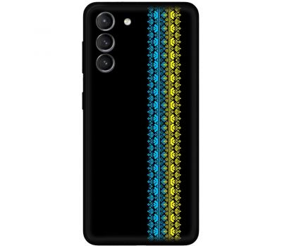 Чохол для Samsung Galaxy S21 FE (G990) MixCase патріотичні синє-жовтий колір вишиванк