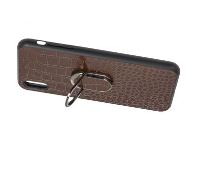Чохол для iPhone Xs Max Genuine Leather Croco коричневий 3257994