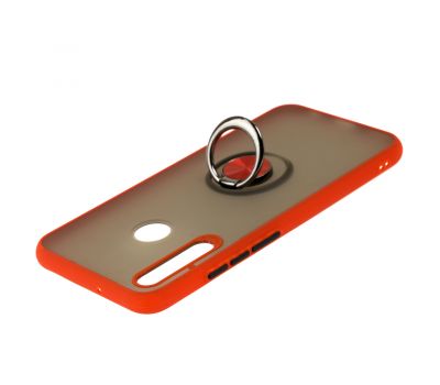 Чохол для Huawei P40 Lite E LikGus Maxshield Ring червоний 3258196