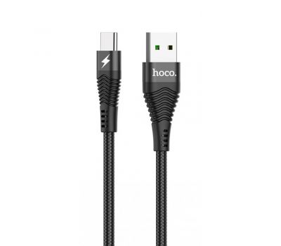 Кабель USB Hoco U53 Flash Type-C 5A 1.2m чорний 3260622