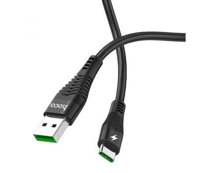 Кабель USB Hoco U53 Flash Type-C 5A 1.2m чорний 3260621