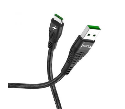 Кабель USB Hoco U53 Flash Type-C 5A 1.2m чорний