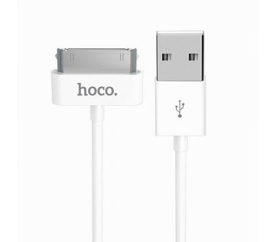 Кабель USB для iPhone 4 Hoco X1 Rapid Apple 4 1m білий