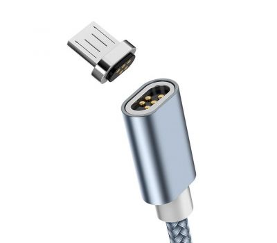Кабель USB Hoco U40A Magnetic microUSB 1m сірий 3260977
