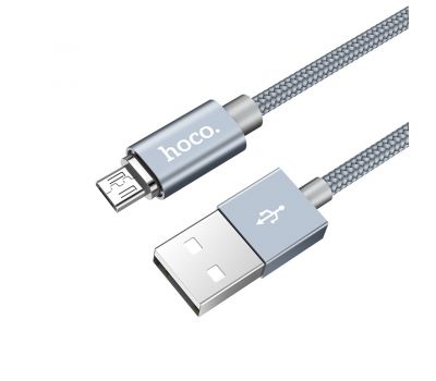 Кабель USB Hoco U40A Magnetic microUSB 1m сірий 3260978