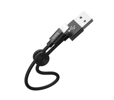 Кабель USB Hoco X35 Lightning Premium Charging 2.4A 0.25m чорний