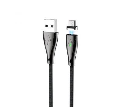 Кабель USB Hoco U75 Blaze magnetic microUSB 3A 1.2m чорний 3260890