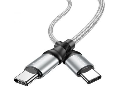 Кабель USB Hoco X50 Type-C to Type-C 100W Excellent 2m сірий 3261280