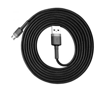 Кабель USB Baseus Cafule microUSB 2A 3m чорно-сірий 3261239