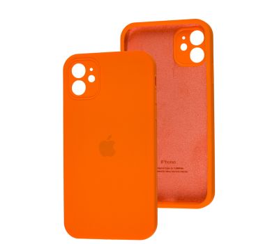 Чохол для iPhone 11 Square Full camera bright orange