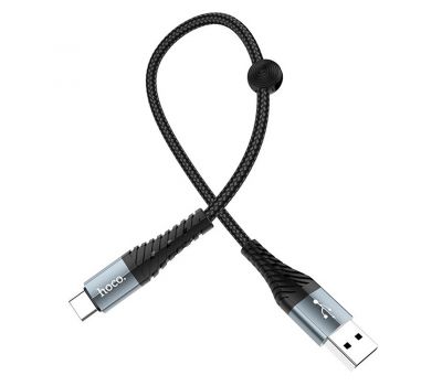 Кабель USB Hoco X38 Cool Type-C 3A 0.25m чорний 3261132