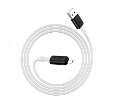 Кабель USB Hoco X48 Soft Silicone microUSB 2.4A 1m білий